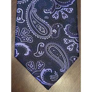 Alexander Julian Colours Purple Black Hand Made 100% Polyester Made In China